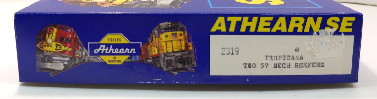 Athearn 2319 HO Scale Tropicana 57'''' Reefer Car #1229 & 1242 Kit (Set of 2)
