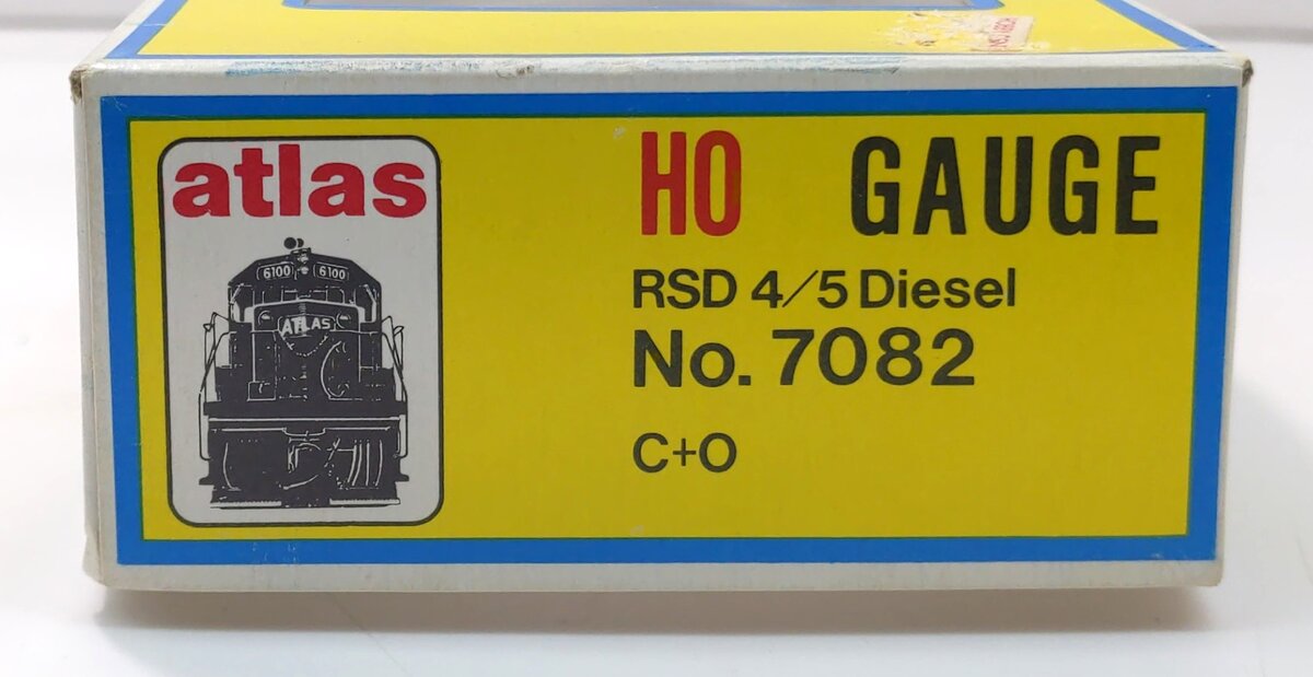 Atlas 7082 HO Scale Chesapeake & Ohio RSD 4/5 Diesel Locomotive #5592 VG/Box