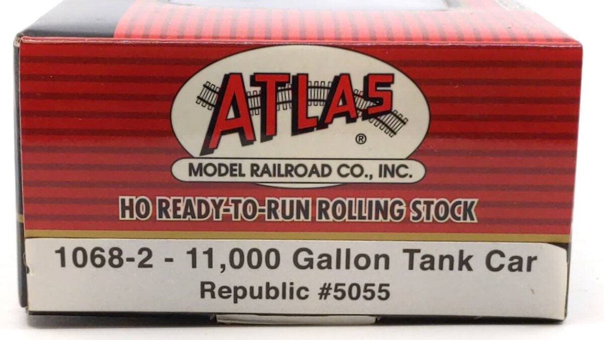 Atlas 1068-2 HO Republic 11,000 Gallon Tank Car #5055 MT/Box