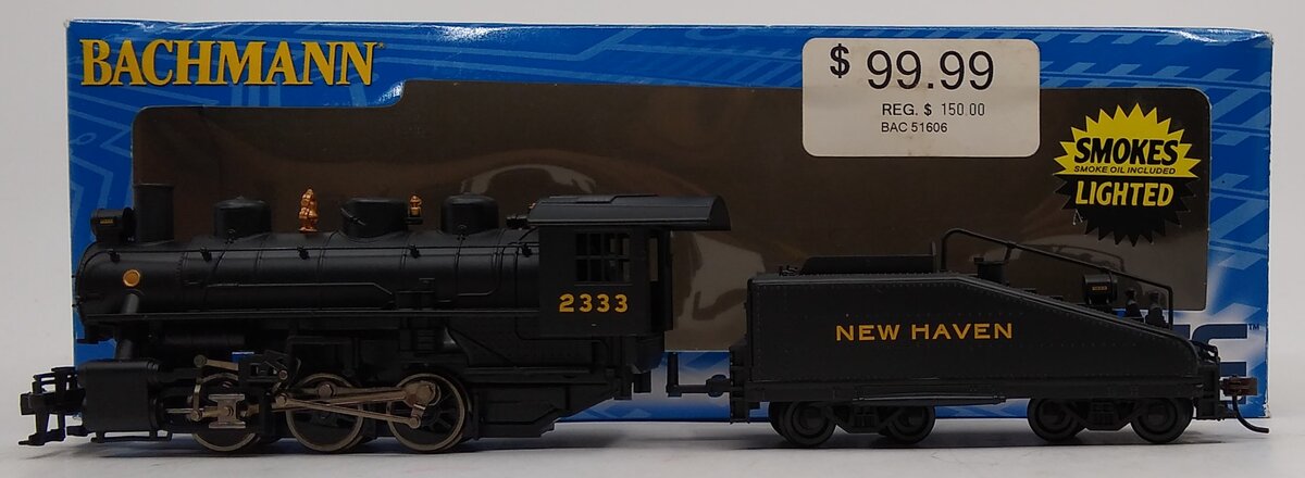 Bachmann 51606 HO New Haven USRA 0-6-0 Steam Loco & Slope-Back Tender w/DCC
