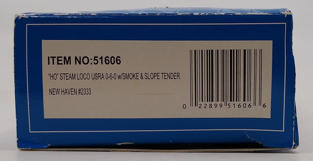 Bachmann 51606 HO New Haven USRA 0-6-0 Steam Loco & Slope-Back Tender w/DCC