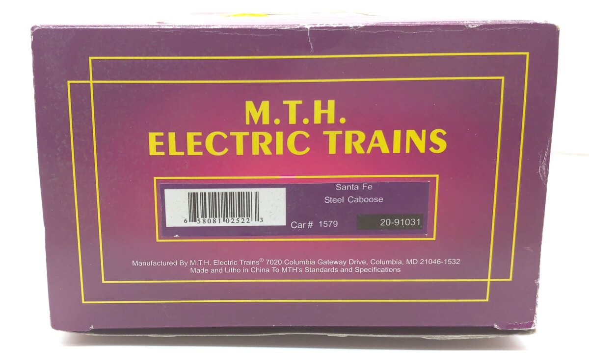 MTH 20-91031 O Gauge Santa Fe Extended Vision Caboose #1579 LN/Box