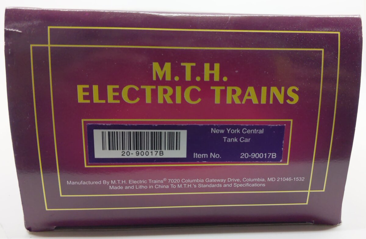MTH 20-90017B O New York Central Tank Car #71071 LN/Box