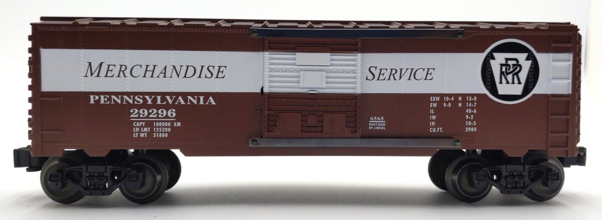 Lionel 6-29296 O Gauge 6565 Pennsylvania Merchandise Service Box Car LN/Box