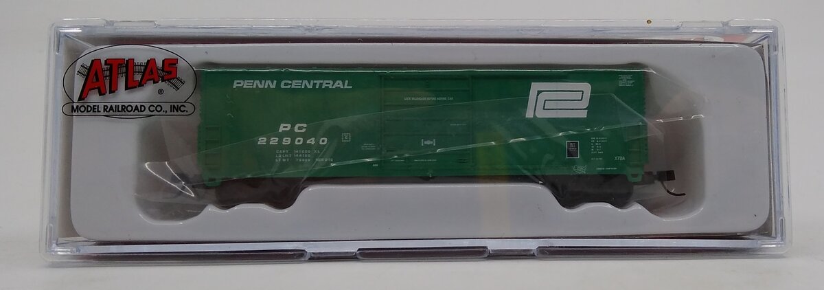 Atlas 50005232 N Penn Central Large Logo X72 Boxcar Standard DC #229040