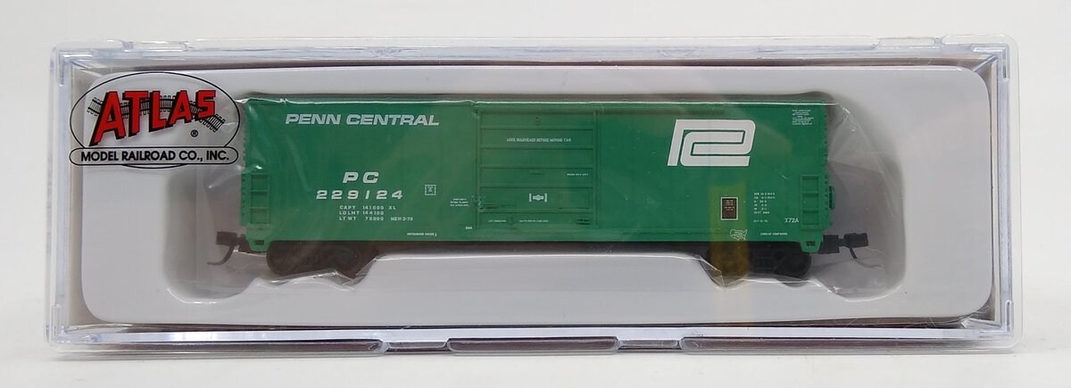 Atlas 50005234 N Penn Central Large Logo X72 Boxcar Standard DC #229124