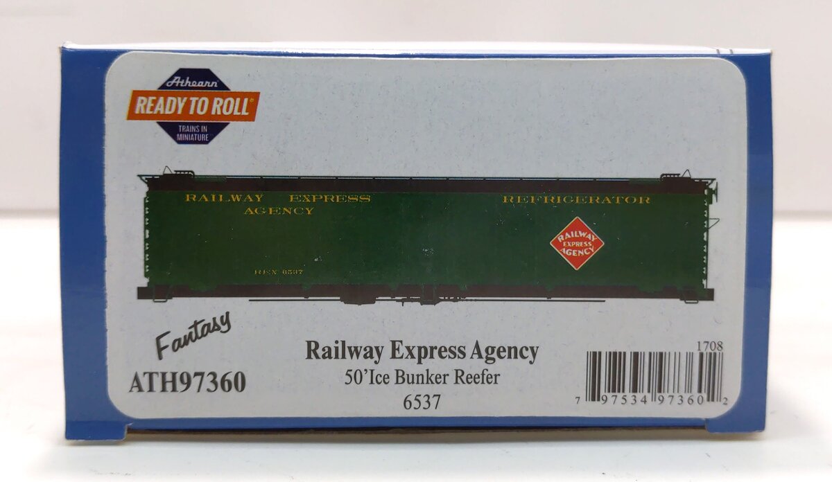 Athearn 97360 HO Railway Express Agency RTR 50' Ice Bunker Reefer #6537