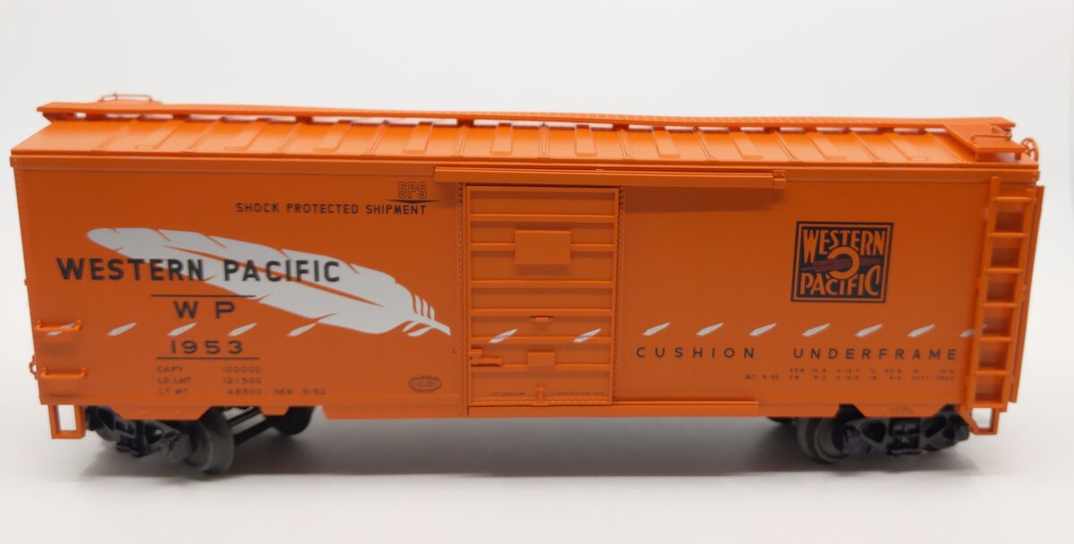 Atlas 3001857S O Gauge Western Pacific 40' PS-1 Box Car #1953 (3-Rail) LN/Box