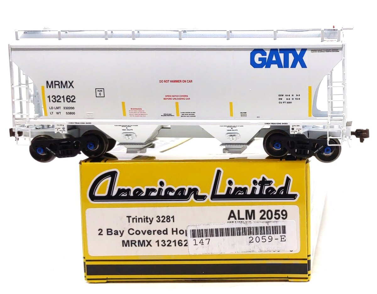 American Limited Models 2059 HO MRMX Trinity 3281 2-Bay Covered Hopper #132162