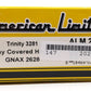 American Limited Models 2022 HO GNAX Trinity 3281 2-Bay Covered Hopper #2628