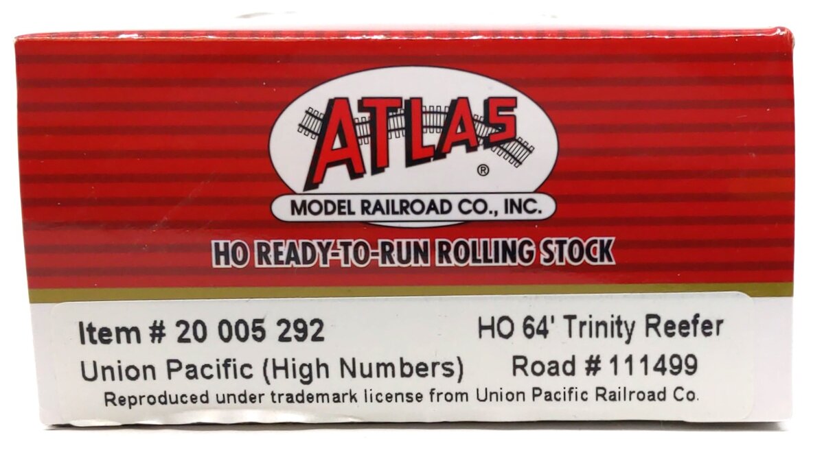 Atlas 20005292 HO Scale Union Pacific 64' Trinity Reefer Car #111499