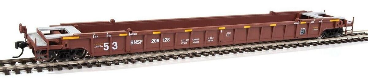 Walthers 910-5070 HO Scale BNSF 53' NSC Well Car #208128