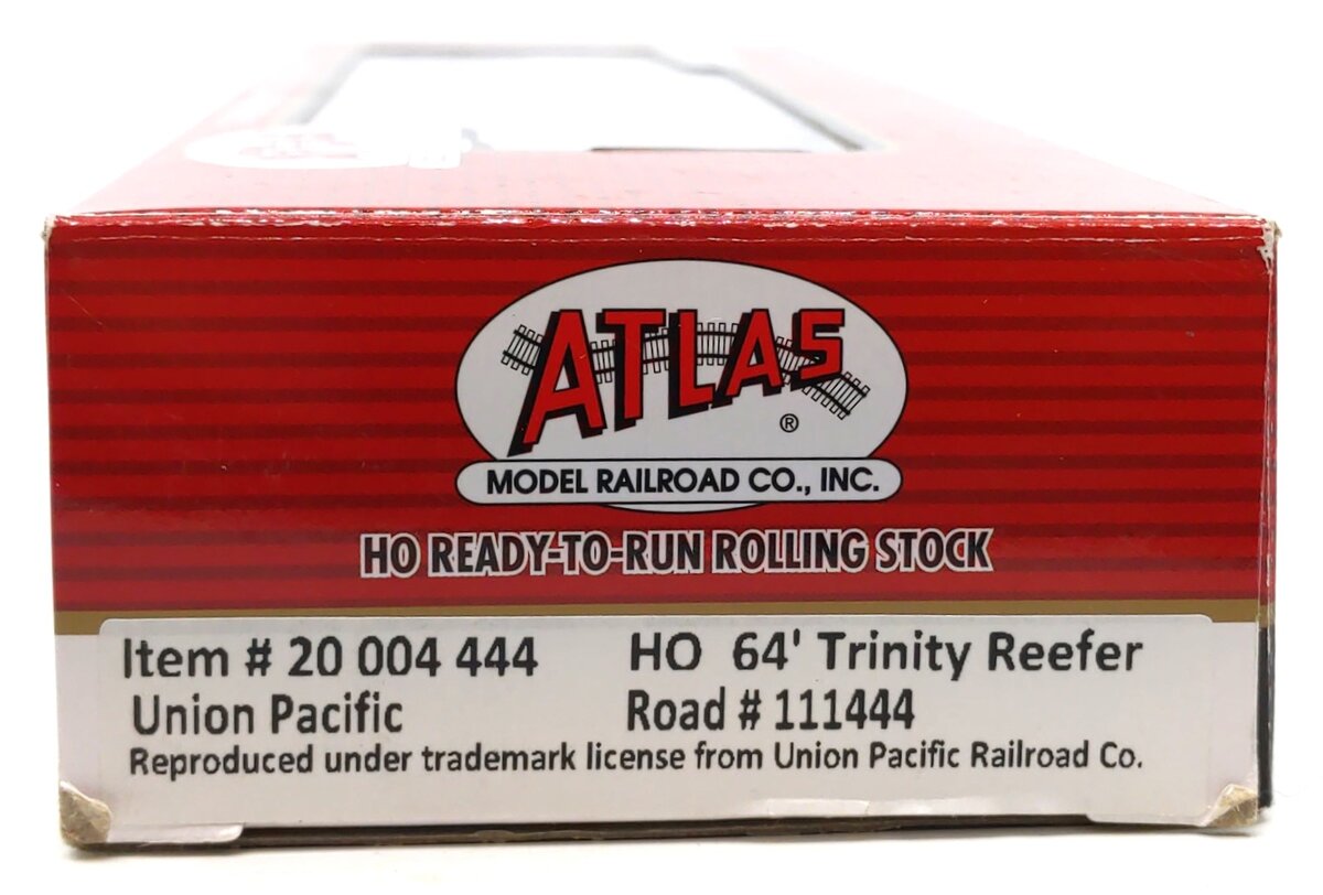 Atlas 20004444 HO Scale Union Pacific 64' Trinity Reefer Car #111444