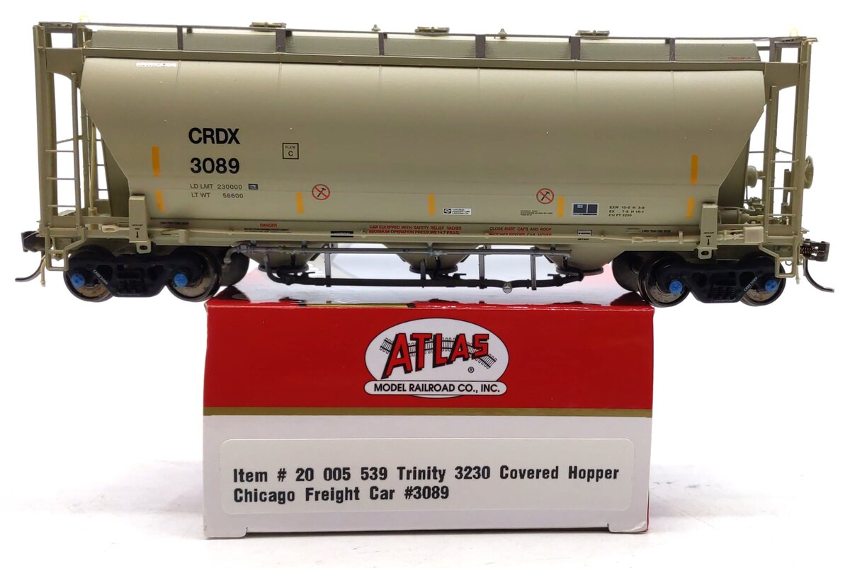 Atlas 20005539 HO Chicago Freight Car Trinity 3230 Covered Hopper #3089