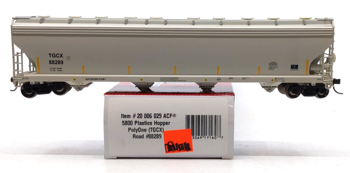 Atlas 20006029 HO Scale PolyOne ACF 5800 Plastics Hopper #88289