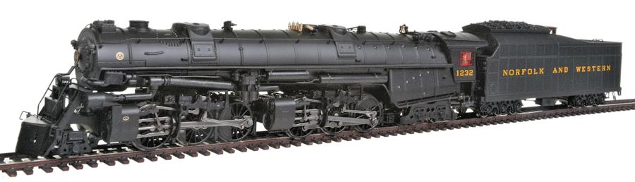 Broadway Limited 2303 HO Norfolk & Western Class A 2-6-6-4 Paragon2 #1232