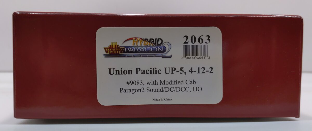 Broadway Limited 2063 HO Union Pacific-5 Steam 4-12-2 with18K-GAllon #9083