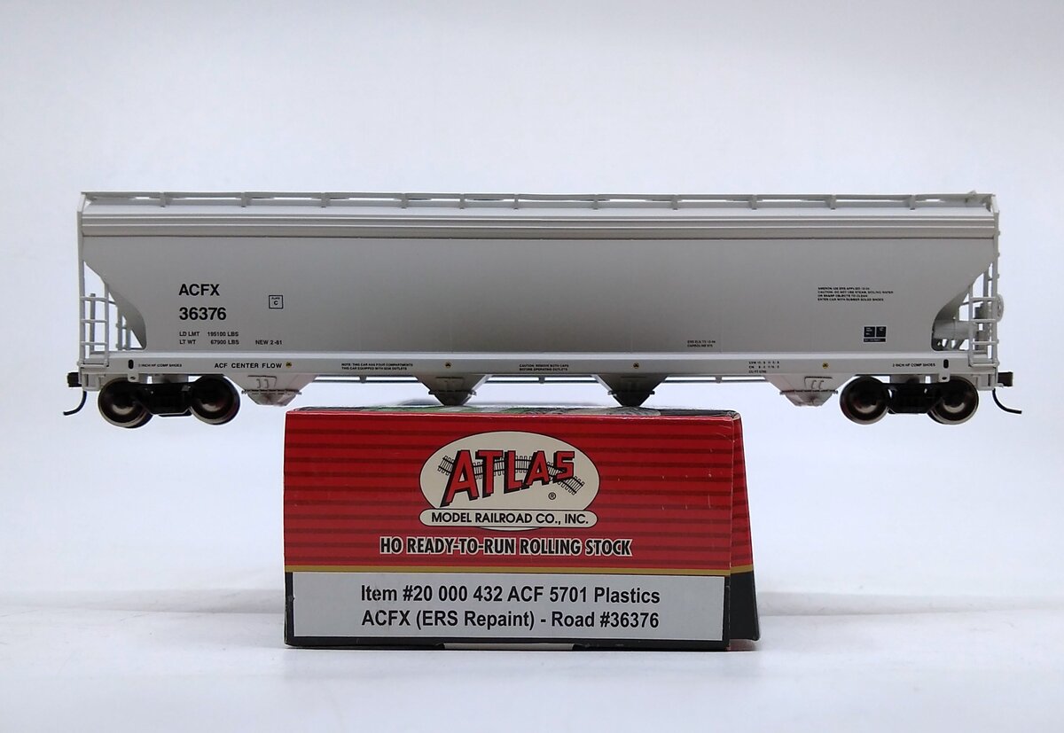 Atlas 20000432 HO Scale ACFX ACF Plastics Hopper #36376