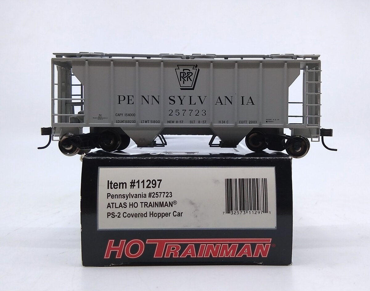 Atlas 11297 HO PRR Trainman PS-2 Covered Hopper #257723