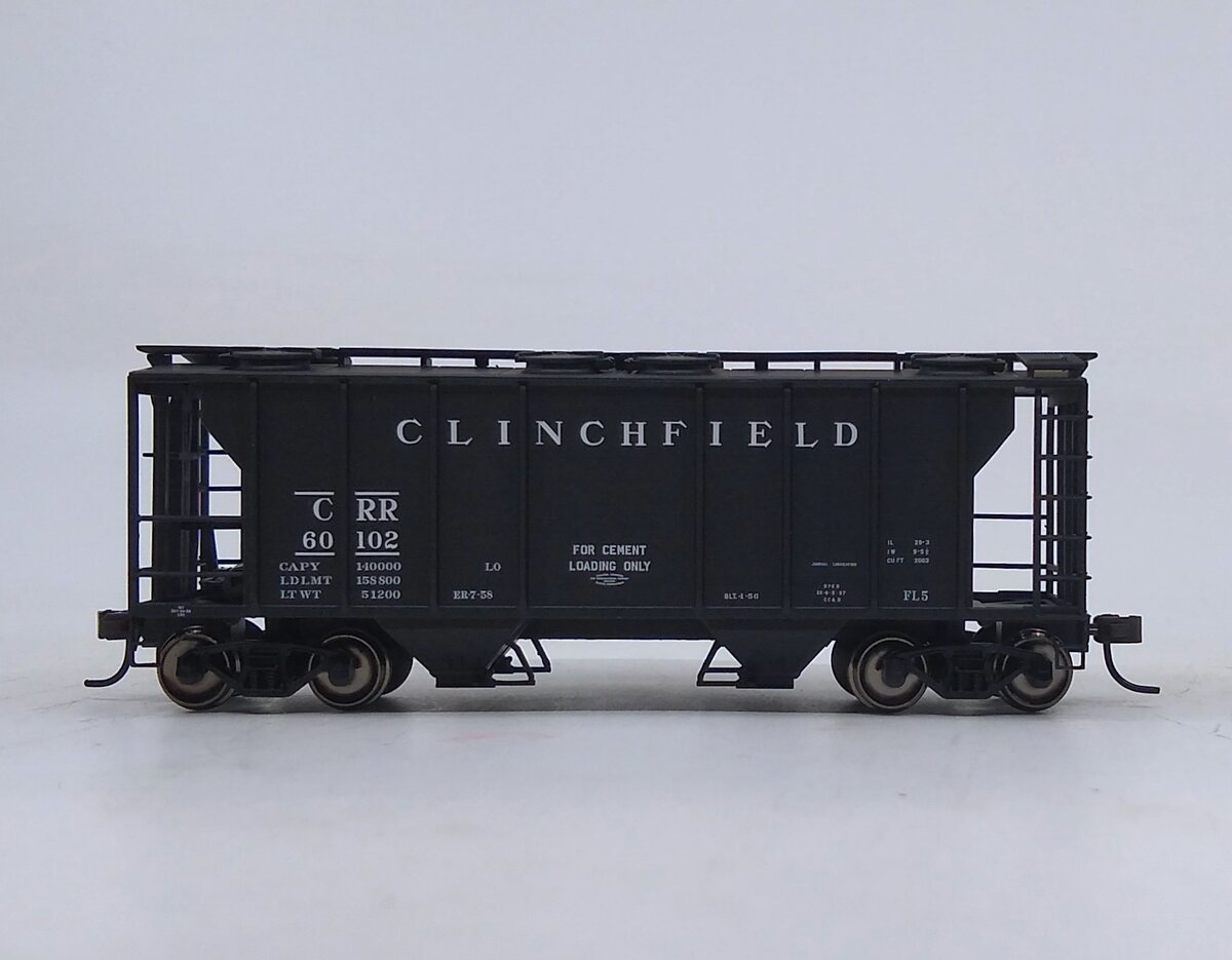 Atlas 11289 HO Clinchfield Trainman PS-2 Covered Hopper #60102