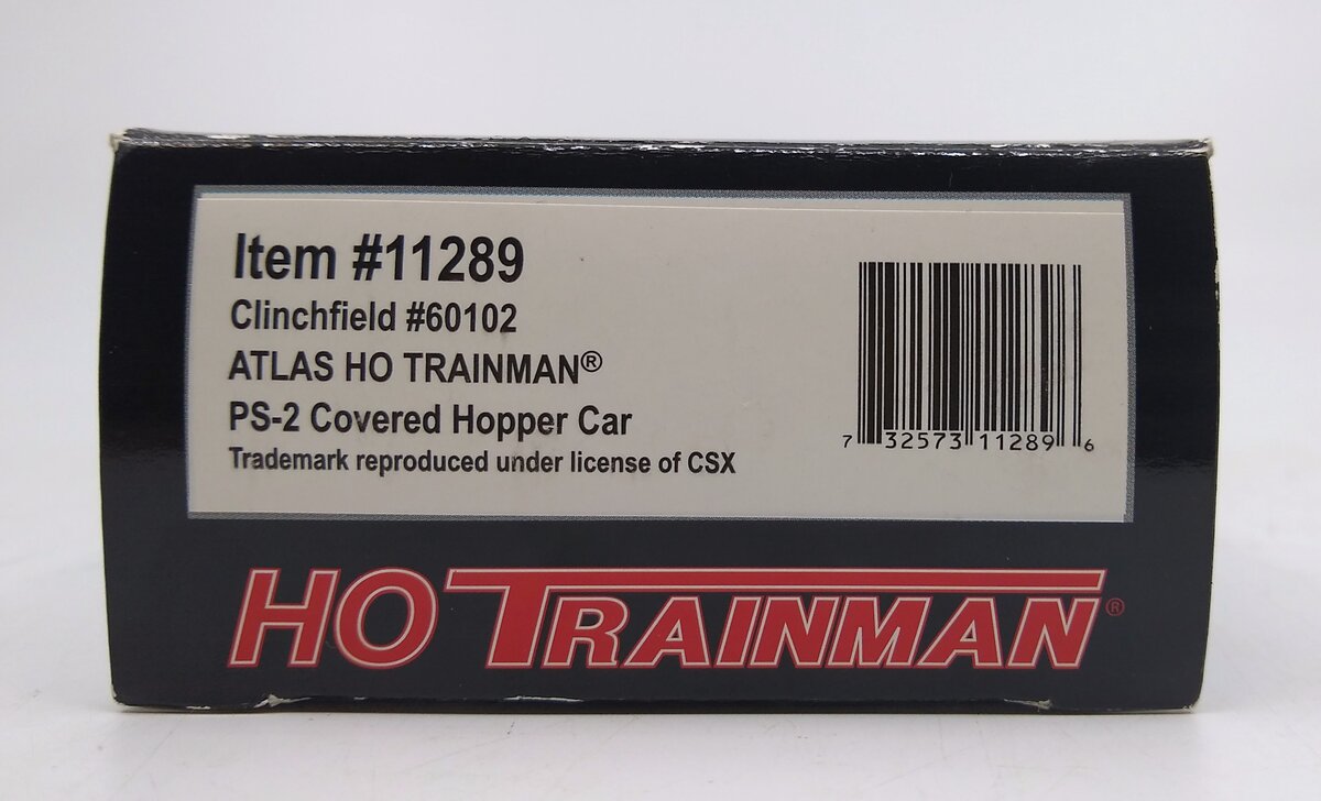Atlas 11289 HO Clinchfield Trainman PS-2 Covered Hopper #60102