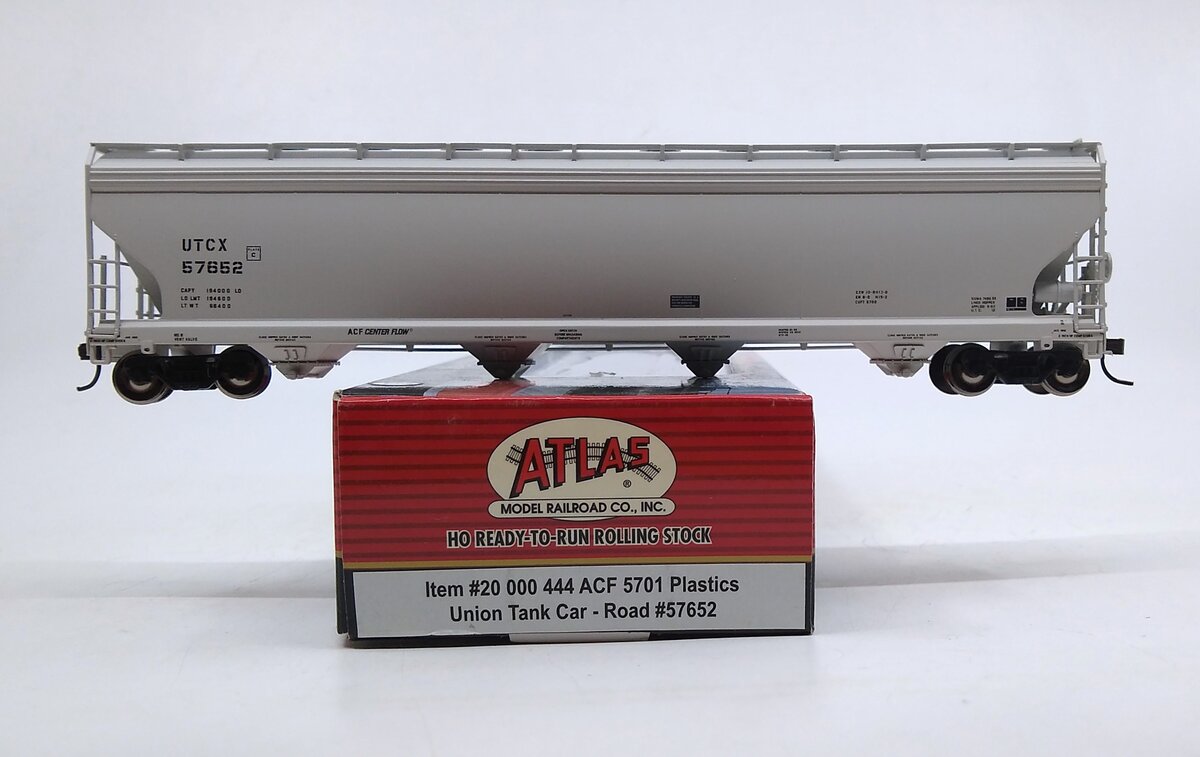 Atlas 20000444 HO Scale UTCX ACF 5701 Plastics Tank Car #57652