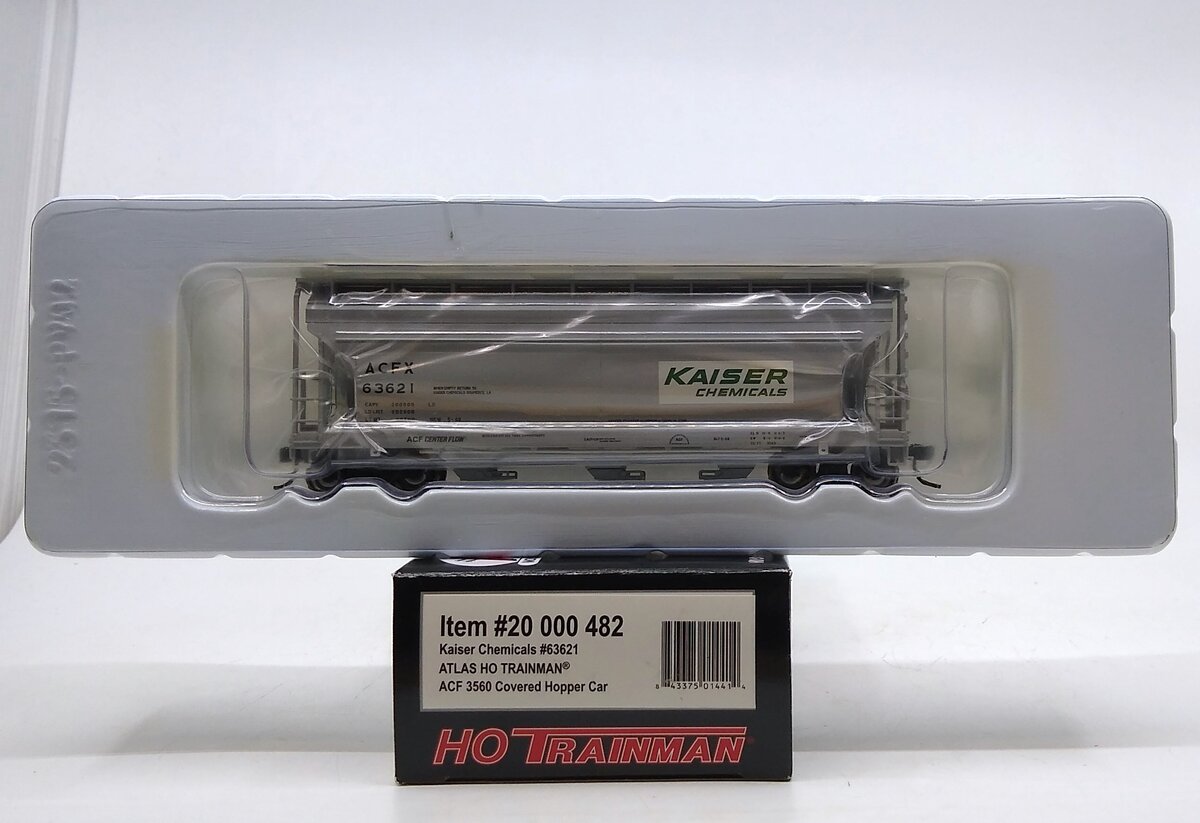 Atlas 20000482 HO Scale Kaiser Chemicals 3560 ACF Covered Hopper #63621