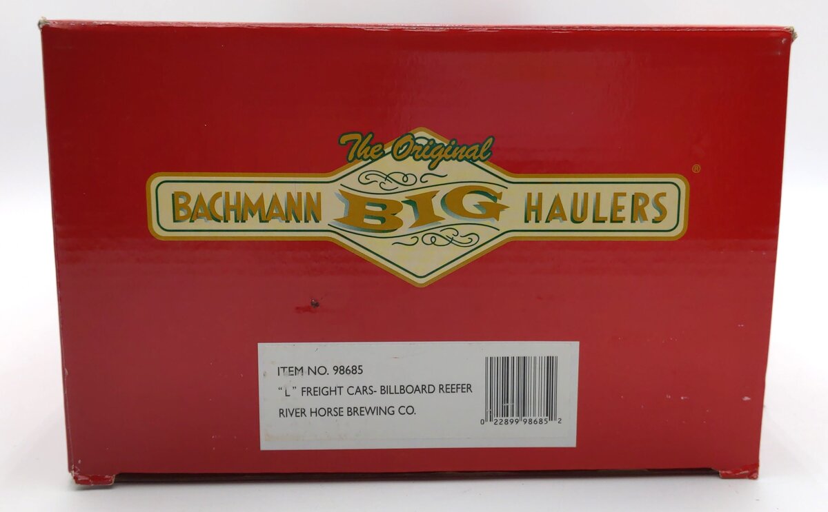 Bachmann 98685 G River Horse Brewing Co Reefer #1013 (Metal Wheels)