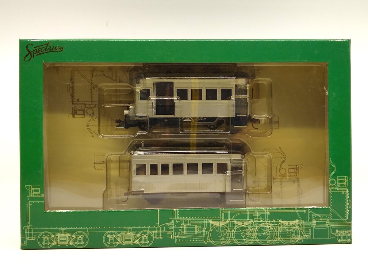 Bachmann 28499 On30 Painted & Unlettered Railbus & Trailer w/DCC (Silver, Black)