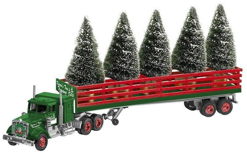 Lionel 6-37813 O Christmas Tractor & Trailer with Trees LN/Box