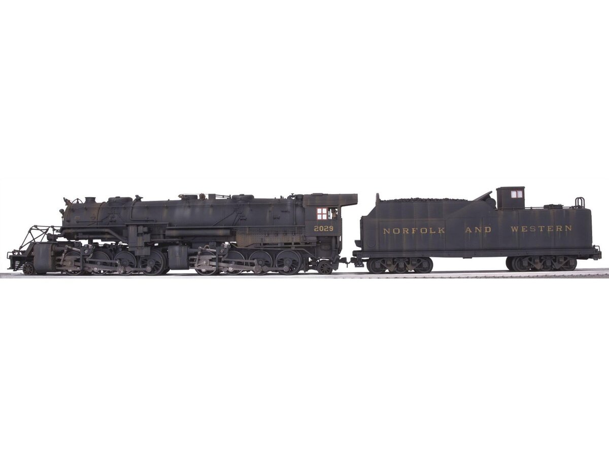 Lionel 6-82488 O Norfolk & Western Y3 2-8-8-2 Weathered Steam Locomotive #2029
