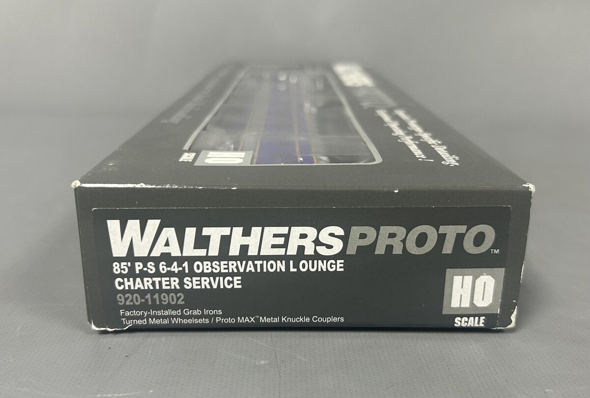Walthers 920-11902 HO Railcar Charter Service 85' P-S 6-4-1 Observation Lounge