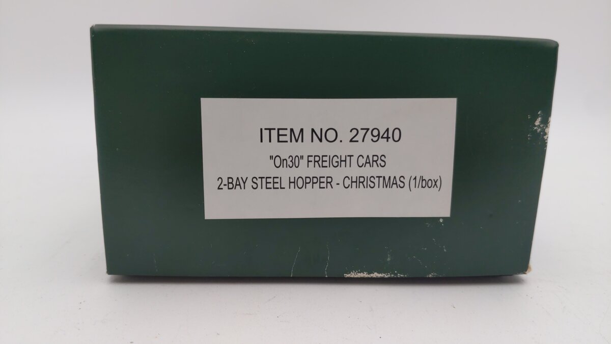 Bachmann 27940 On30 Christmas 2-Bay Steel Hopper