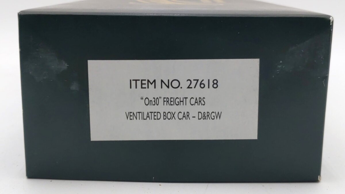 Bachmann Spectrum 27618 On30 D&RGW Ventilated Box Car #2200