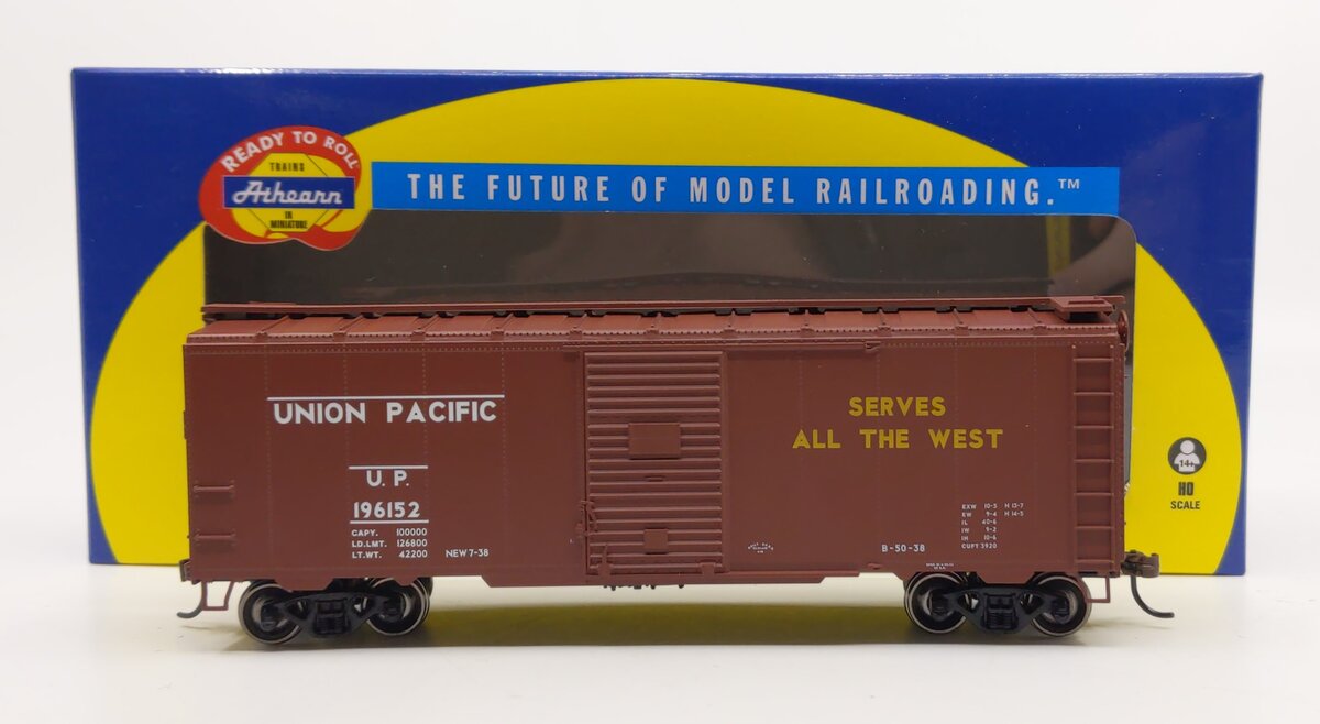 Athearn 73536 HO Union Pacific 40' Youngstown Door Boxcar RTR #196152