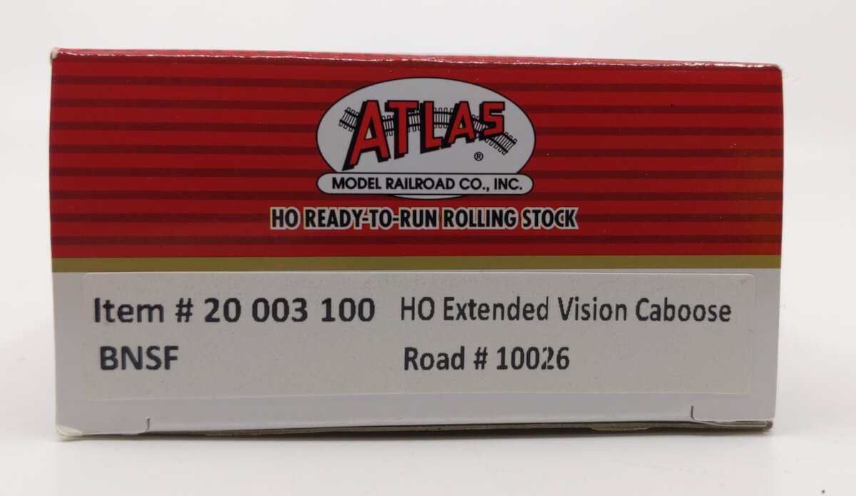 Atlas 20003100 HO Scale BNSF Extended Vision Caboose #10026