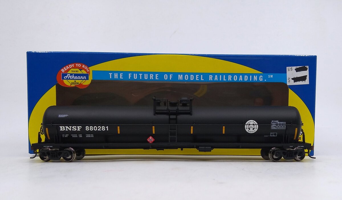 Athearn 73788 HO Scale Burlington Northern Santa Fe RTR 62' Tank Car #880281