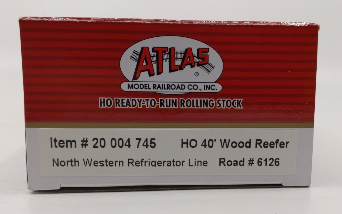 Atlas 20004745 HO North Western Refrigerator Line 40' Wood Reefer #6126