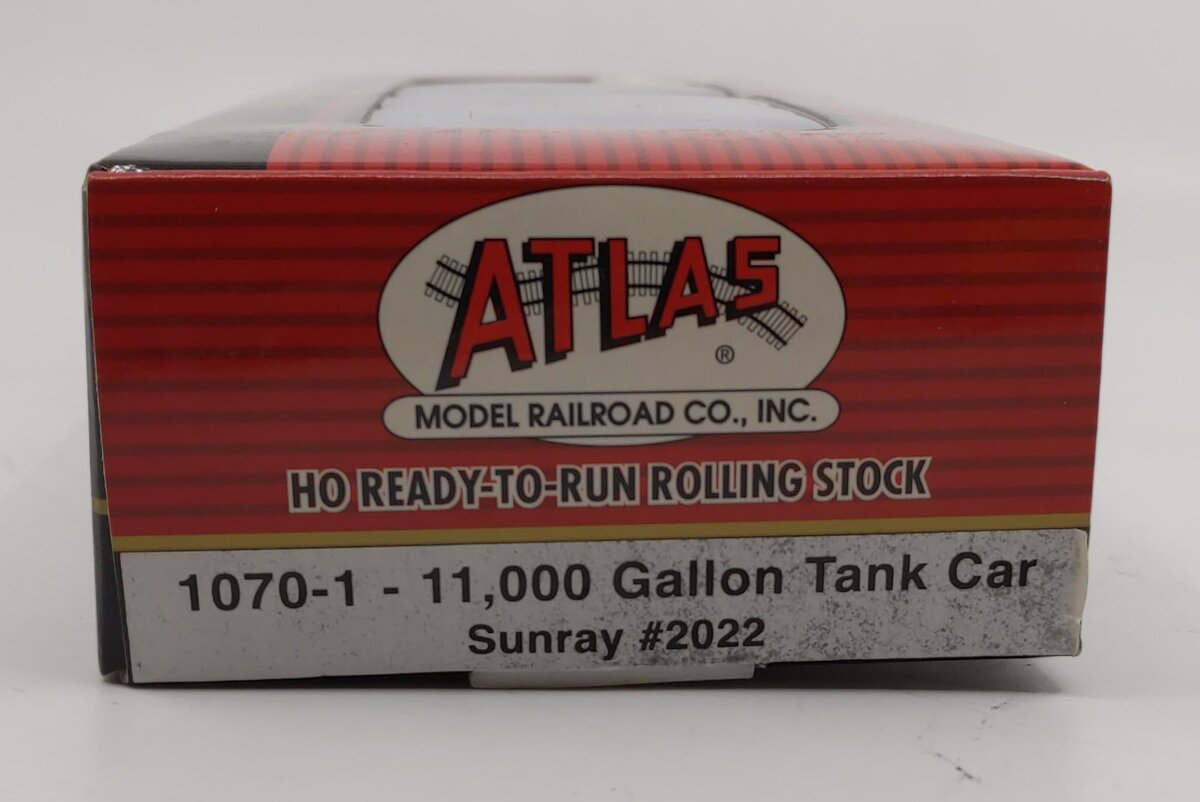 Atlas 1070-1 HO Scale Sunray 11,000 Gallon Tank Car #2022 MT/Box