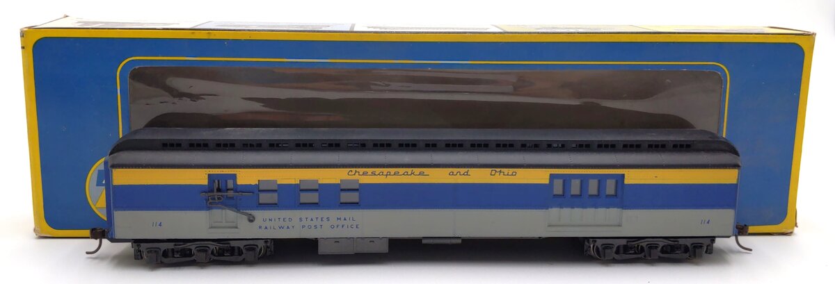 AHM 6206-C HO Chesapeake & Ohio 1920 RPO/Baggage Car #114 LN/Box