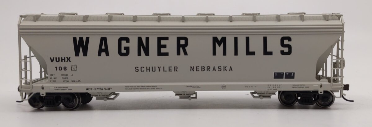 Atlas 20003476 HO Wagner Mills ACF 4650 Centerflow Covered Hopper #106