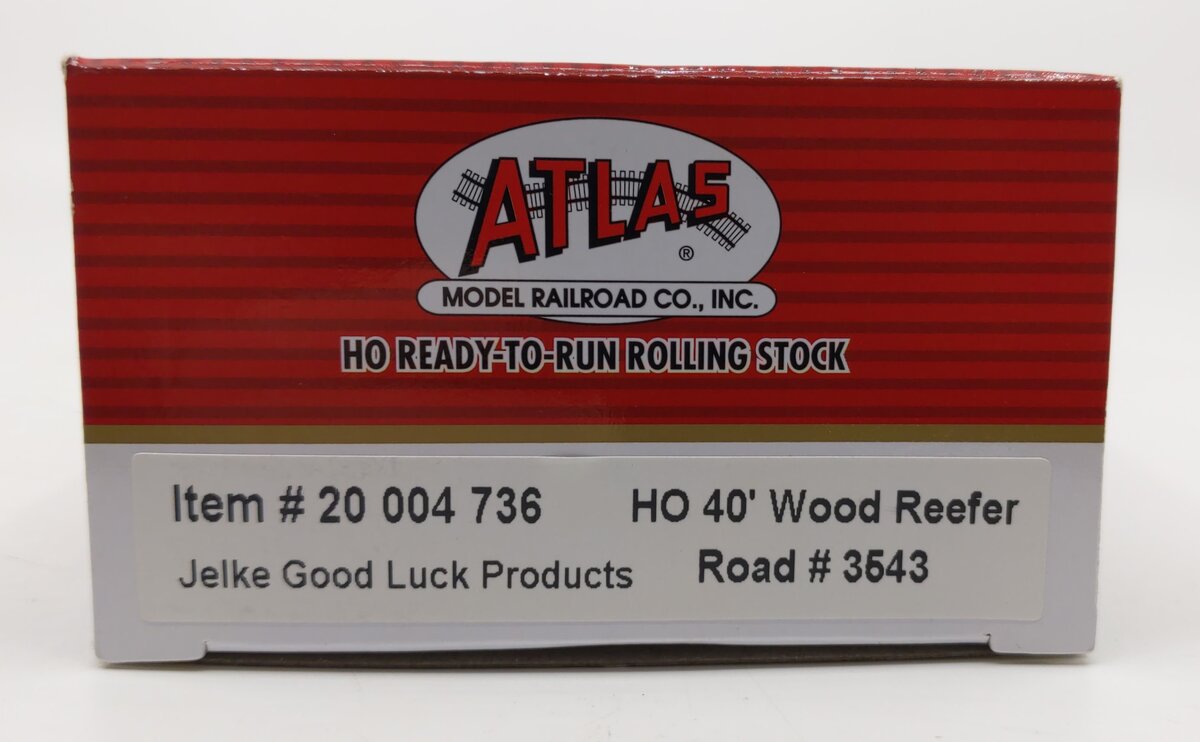 Atlas 20004736 HO Jelke Good Luck Products 40' Wood Reefer #3543