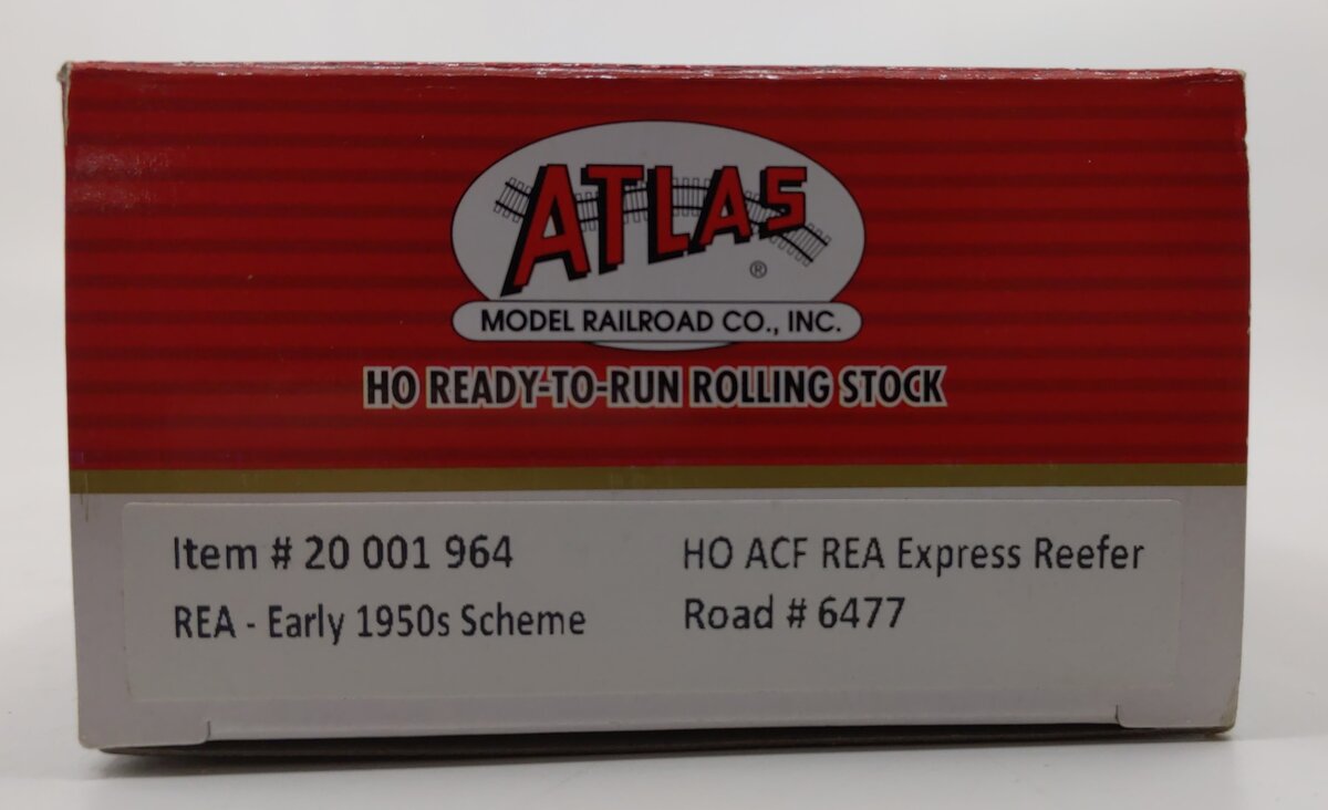 Atlas 20001964 HO Railway Express Agency ACF/REA Steel Express Reefer #6477