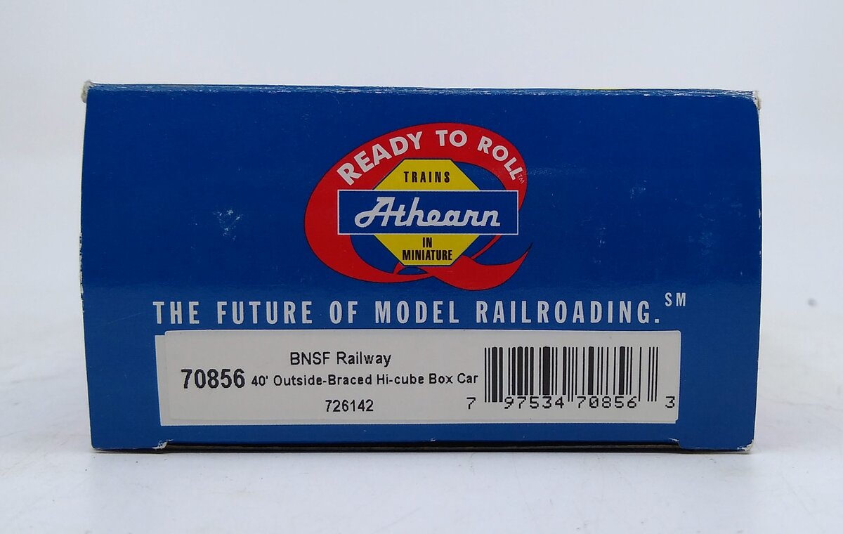 Athearn 70856 HO Scale BNSF RTR 40' Outside-Braced Hi-Cube Boxcar #726142