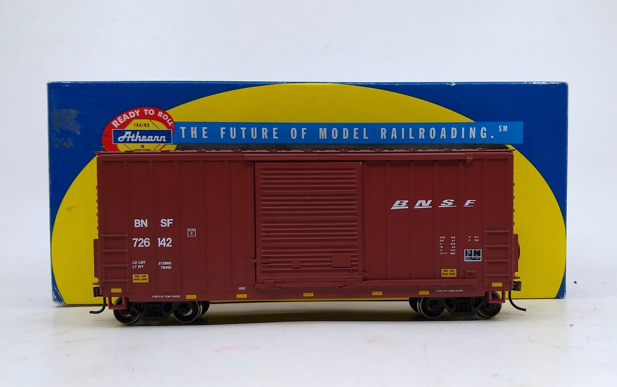 Athearn 70856 HO Scale BNSF RTR 40' Outside-Braced Hi-Cube Boxcar #726142