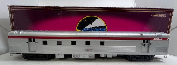 MTH 20-68154 O Gauge CP Rail 70' Streamlined RPO Passenger Car #3011