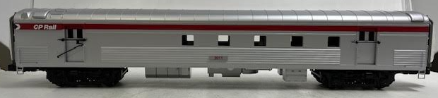 MTH 20-68154 O Gauge CP Rail 70' Streamlined RPO Passenger Car #3011