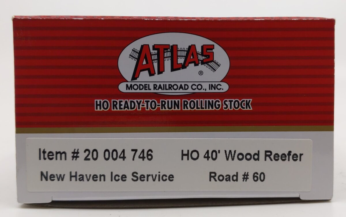 Atlas 20004746 HO New Haven Ice Service 40' Wood Reefer #60