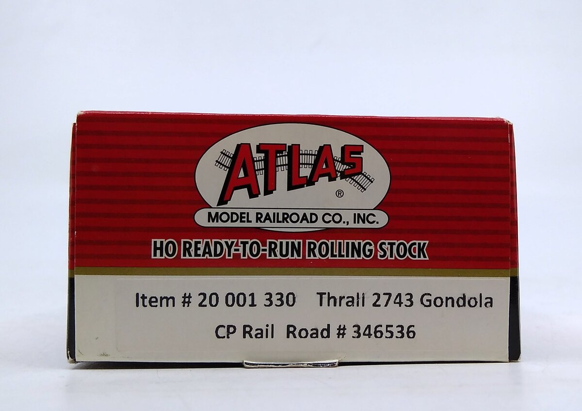 Atlas 20001330 HO Scale Canadian Pacific Thrall 2743 Gondola #346536