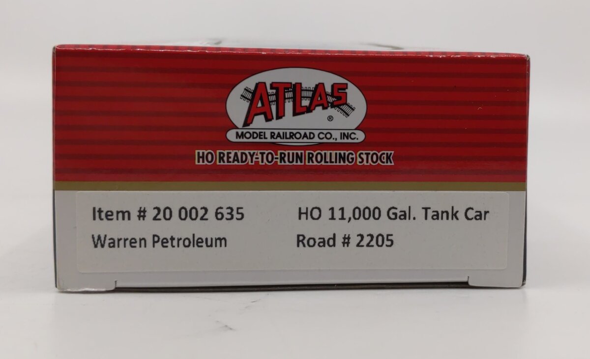 Atlas 20002635 HO WRNX 11,00 Gallon Tank Car #2205 LN/Box